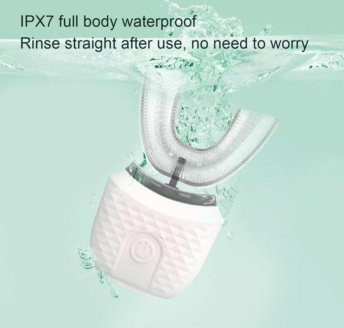 VIDECOR IPX7 360 Electric UShaped Toothbrush, Electric UShaped Toothbrush Smart Teeth Toothbrush Silicone Electric
