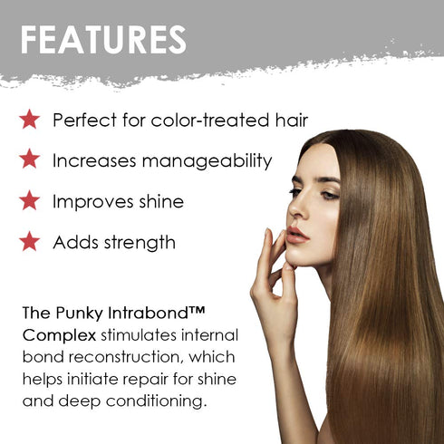 Punky Colour Intrabond Leave-In Spray Conditioner, Hair Repairing Complex for Dry, Damaged Hair, 6 oz