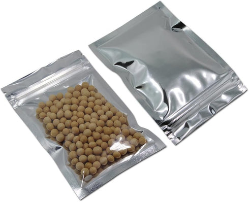 PABCK 100 Pack Mini Small Clear Front Resealable Heat Seal Bags for Food Storage