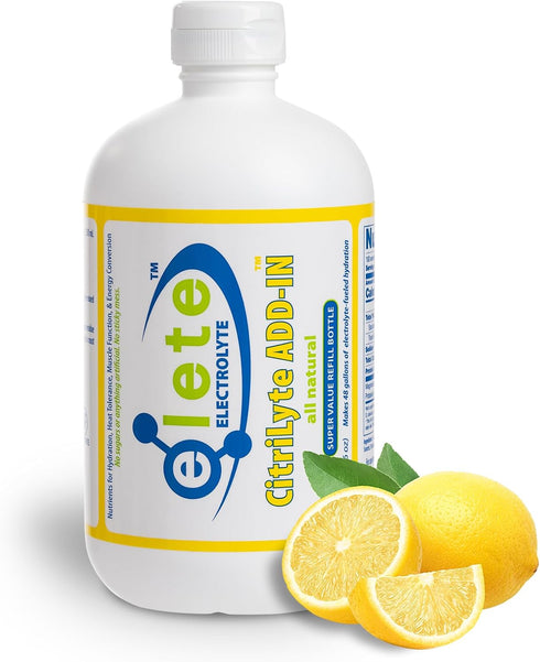 elete CitriLyte Electrolyte Add-in Hydration Drops, Sodium Magnesium Potassium, 18.6oz Refill Size