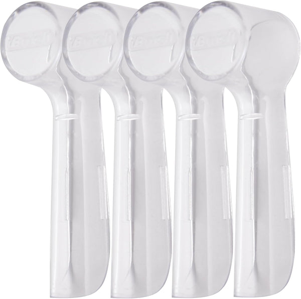 ibrush 4 Pack Protective Cover Cap Compatible with Oral B Replacement Heads, Fits