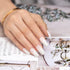 RARJSM Milky White Gel Nail Polish, 15ml Clear Jade White UV LED Soak Off Sheer Transparent Color for French Manicure