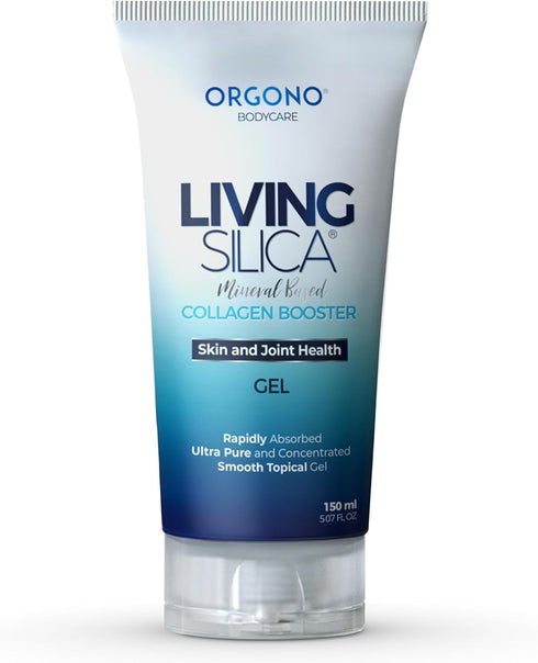 Orgono Living Silica Mineral-Based Collagen Booster Gel | Clinically Proven for Skin & Joint Health | 150mL