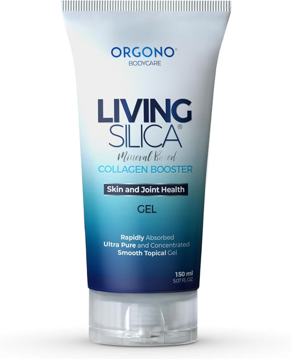 Orgono Living Silica Mineral-Based Collagen Booster Gel | Clinically Proven for Skin & Joint Health | 150mL