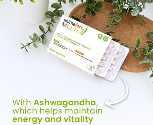 Ashwagandha KSM-66 & Saffron Supplement | Stress Relief, Mood & Emotional Balance | Vitamin B & Magnesium | 30 Capsules