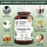 Natural Nutra Supreme Vitamin D3 400 IU Softgels, 100 Count for Immune Support & Bone Strength
