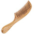 Onedor Handmade 100% Natural Green Sandalwood Hair Combs - Anti-Static Wooden Wide Tooth Detangler Comb