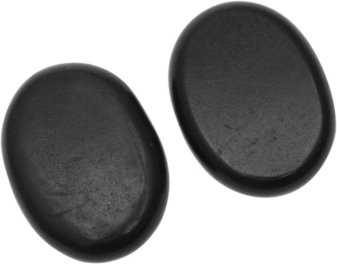 Essential Oil Set with 2pcs Hot Massage Stones, 8 * 6cm Flat Side for SPA
