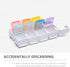 Ipetboom 7-Compartment Electronic Weekly Pill Organizer, Detachable Medicine Box with Sealed Compartments, Portable
