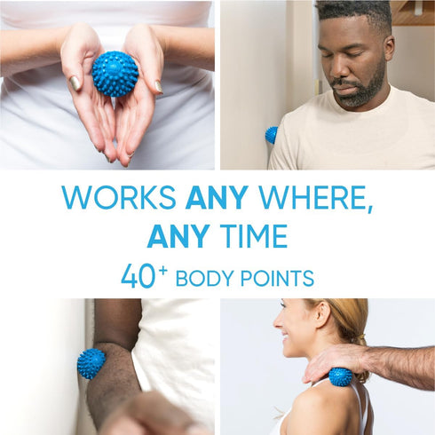 Dr. Cohen’s Heatable Deep Tissue Massage Ball Mini - Spiky Foot Massager for Targeted Pain Relief