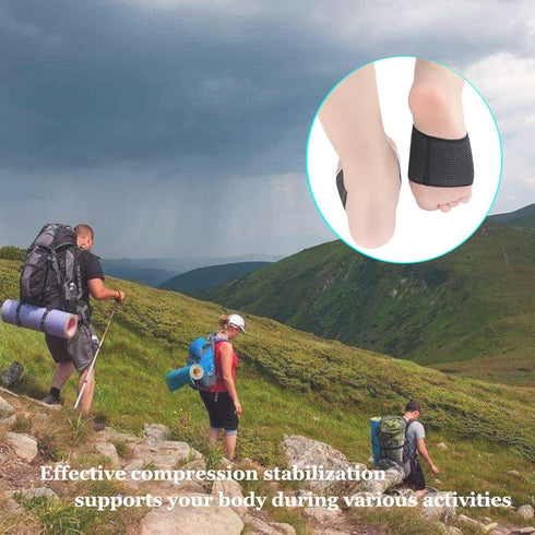 Copper Arch Support Sleeves (4PCS) - Plantar Fasciitis Braces for Foot Care, Pain Relief for Women & Men