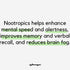 PALO FOCUS Brain Booster Natural Supplement - 60 Capsules for Memory, Focus, Learning, Attention