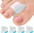 5 STARS UNITED Big Toe Spacers – 4 Gel Separators for Bunions, Overlapping Toes, Alignment, Diabetic Foot Care, Clear