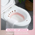 Portable Sitz Bath Basin with Flush for Postpartum and Postoperative Care, Foldable Pink Wash Basin for Pregnant Women