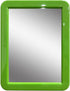Magnetic Mirror for Locker, 5x7 inch Grass Green Framed Real Glass Make-up Mirror for School, Home