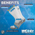 OrthoSleeve Non-binding Wide Diabetic Wellness Socks improve circulation and help with neuropathy, sensitive feet