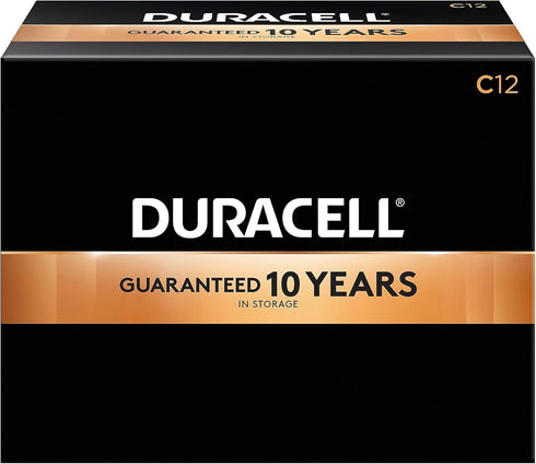 Duracell - CopperTop C Alkaline Batteries with recloseable package - long lasting,
