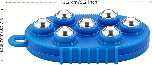 VOSCHOIX 2Pcs Roller Ball Glove Massager, Lymphatic Massage Tool Gua Sha Fascia Muscle Release for Face, Neck, Back