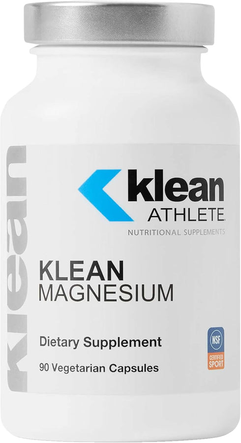 Klean ATHLETE Klean Magnesium, Supports Energy Production, Muscle Relaxation, NSF Certified for Sport, 90 Capsules