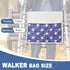 2 13"x14.5" TOGETRUE Walker Bag, Easy Access Walker Storage Basket with Large Pockets, Walker Accessories Bag