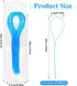 100 PCS Floss Threaders, Deep Clean Dental Floss Threader for Braces, Bridges, and Implants, Pack of 2 (Blue)