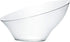 PLASTICPRO Disposable Angled Plastic Bowls - Large Round Serving Bowl, Clear Pack of 4 - Elegant for Party, Snack, or