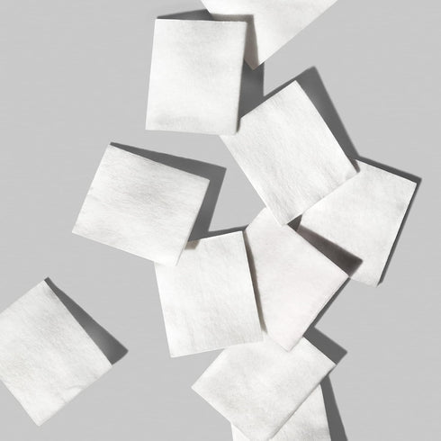 Shiseido Facial Cotton Pads, 165 Squares for Softener Application & Makeup Removal
