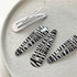 Zebra Print Hair Snap Clips, Black and White Trendy Metal Barrettes for Women Girls, 8 PCS