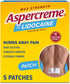 Aspercreme Max Strength Lidocaine Pain Relief Patch (5 Count) for Odor Free Back Pain