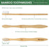 Bamboo Toothbrushes (10 Pack), Eco-Friendly Medium Firm Bristles, Natural Biodegradable Charcoal Wooden Tooth Brush