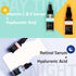 YEOUTH Retinol Serum for Face, Vitamin C & Hyaluronic Acid Serum Set for Women, Skin Care 3x1 oz