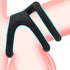 Jongait Triple Penis Ring for Men - Black Silicone Cock Ring for Harder