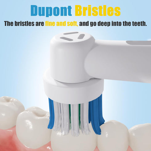 8 Pcs Replacement Toothbrush Heads, Compatible with Oral B Braun Electric Toothbrush Models