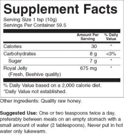 YS Eco Bee Farms 21 oz YS Royal Jelly/Honey Bee - Royal Jelly In Honey Ultra Strength, gel