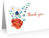 Quni Brand Floral Thank You Cards - Floral Note Card Set (24 cards