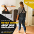 FITTOO Back Brace - Removable Suspenders & Lumbar Pad for Back Pain Relief, Heavy Lifting Support for Men & Women
