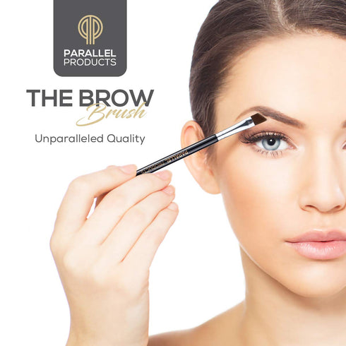 Parallel Products The BROW Brush - Premium Angled Eyebrow Brush (2 Pack) for Makeup, Gel, and Tint