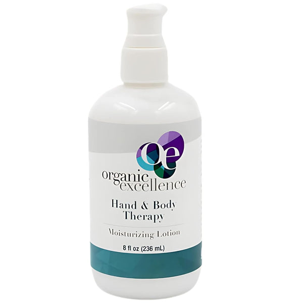 Organic Excellence Hand and Body Therapy, All Natural Body Lotion for Women, Men, Kids - Unscented