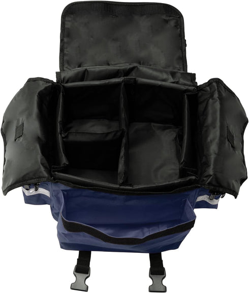 NOVAMEDIC 17" 9" 7", Professional Empty Blue First Responder Bag, x x EMT Trauma First Aid Carrier for Paramedics