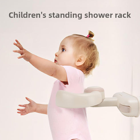 Luocute 6 36 Baby Shower Stand, Adjustable Height Foldable Wall Mounted Bath Support for Toddlers, with Anti Slip Base