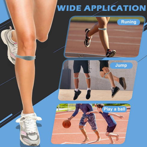 Knee Strap Tendon Support Strap, Knee Band for Pain Relief, Patellar Tendon Relief, 2 Packs for Sports, Jumpers, Running