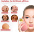 XHJRI Ice Cube Roller Massager for Face, Eyes and Neck, Reusable Silicone Ice Mold for Skin Care (Pink)