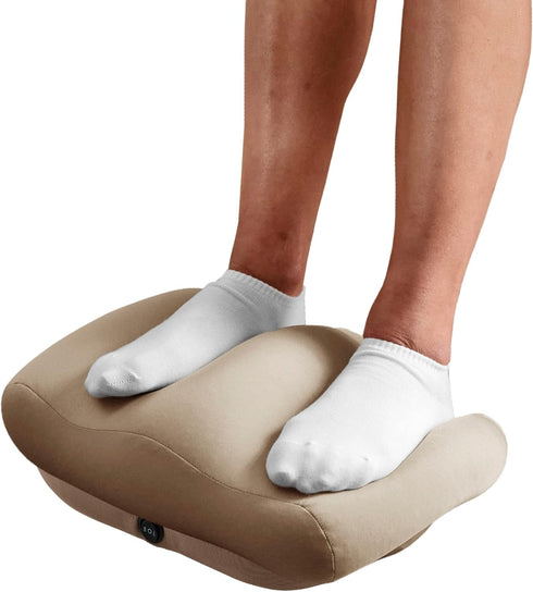 HoMedics Comfy Footrest Massager, Soothes Tired Feet and Toes, Invigorating Vibrations, Beanbag-Style