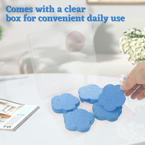 50-Count Facial Sponges, Compressed Natural Cleansing Sponges, Cute Flower Shape, Exfoliating & Reusable, Best Makeup