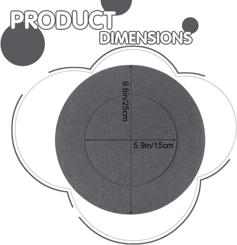 Soft Felt Plate Protectors, Set of 30 with 2 Different Sizes, Dish Protectors Pads for Cookware Storage