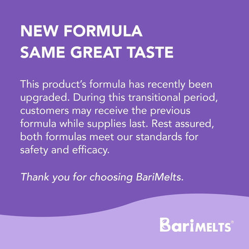 BariMelts Bariatric Multivitamin with Iron - 60 Fast-Dissolving Tablets, Sugar-Free, Natural Blueberry Flavor