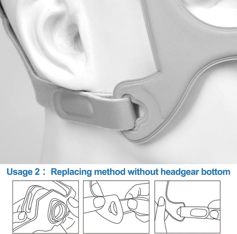 2PCS Fabric Frame Compatible with WP Headgear, Universal Size Fabric Frame