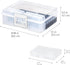 IRIS USA Cosmetic Train Case Nail Polish Organizer with 4 Inner Cases, 2-Pack Portable Storage Box for 44 Bottles -