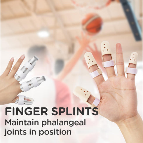 Sopito Finger Splint - 7PCS Finger Support Brace for Broken Fingers, Arthritis Knuckle Immobilization