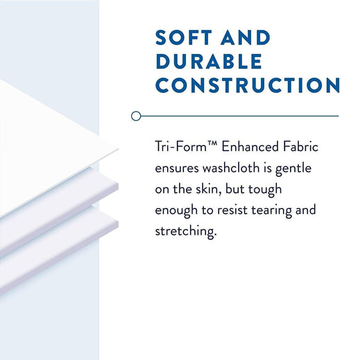 Pack WW-715, 12"x 8", 48 Count Prevail Soft Adult Washcloths, Unisex Adult Incontinence Disposable Wipes for Men